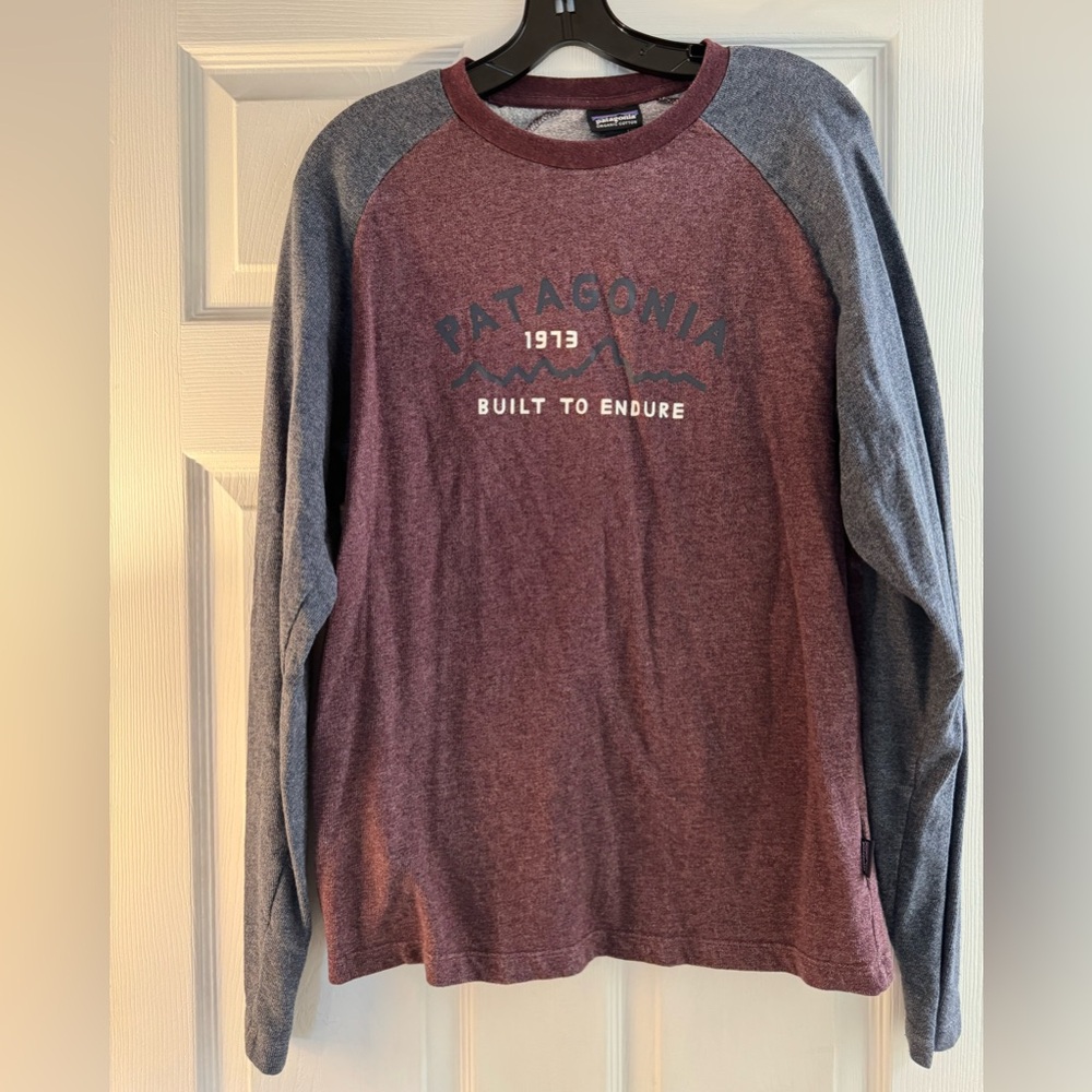 Patagonia baseball style raglan shirt